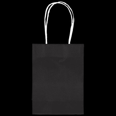 Black Small Kraft Bags - 24ct