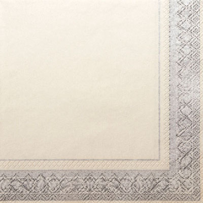 Royal West Chester Beverage Napkins - Silver
