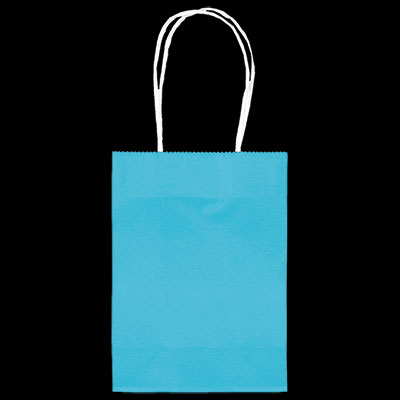 Caribbean Blue Small Kraft Bags - 24ct