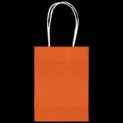 Orange Small Kraft Bags - 24ct