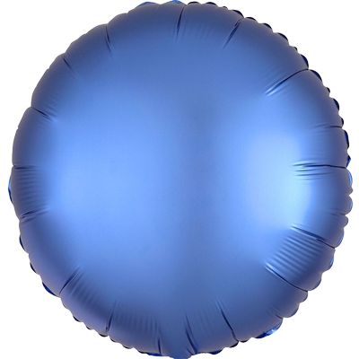 Luxe Azure 18-inch Round Mylar Balloons - 10ct