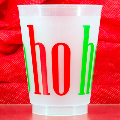 Big "HO HO HO" Shatterproof Cups