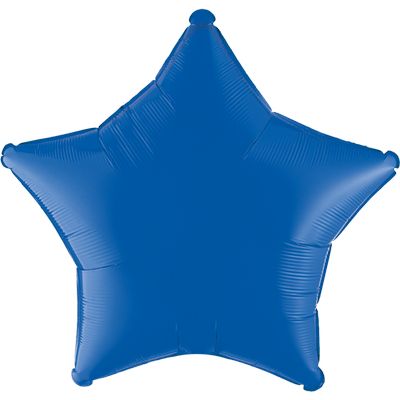 Metallic Blue 18-inch Star Mylar Balloons - 10ct
