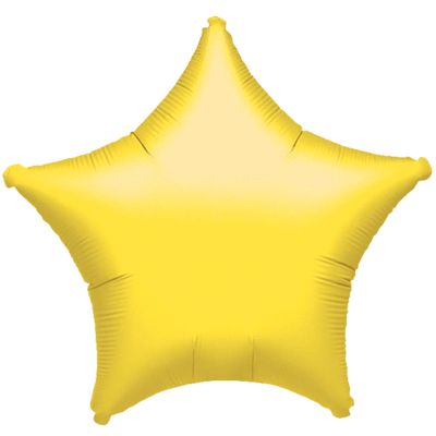 Metallic Yellow 18-inch Star Mylar Balloons - 10ct