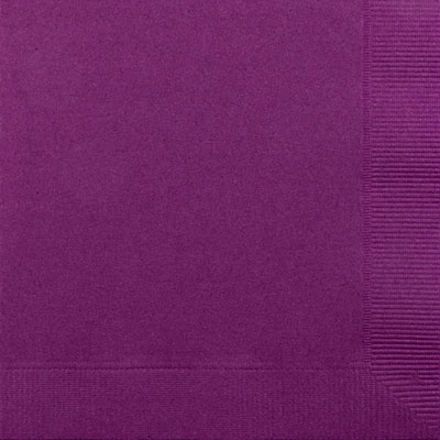 Plum 3-Ply Beverage Napkins