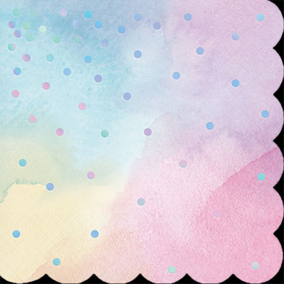 Iridescent Beverage Napkins