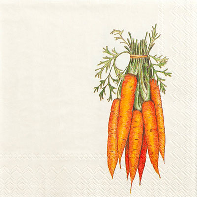Carrots Beverage Napkins
