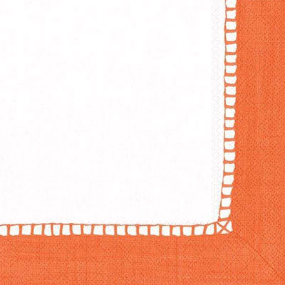 Linen Beverage Napkins - Coral