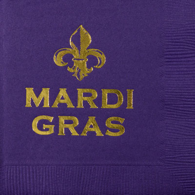 Mardi Gras Fleur de Lis Napkins