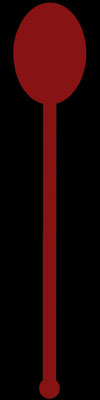 Red Upright Oval 6" Plastic Stir Sticks