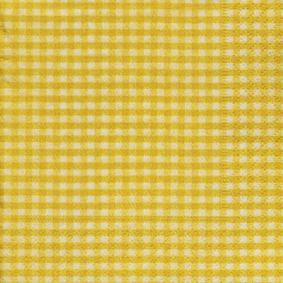 Vichy Yellow Luncheon Napkins