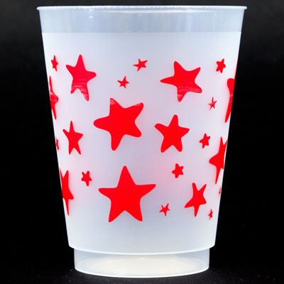 Stars Shatterproof Cups - Red