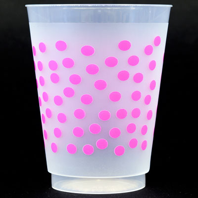 Polka Dots Shatterproof Cups - Hot Pink