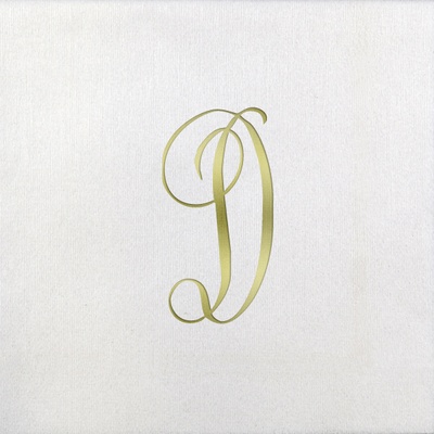 Bella Beverage Napkins - Gold Antoinette - D