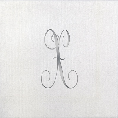 Bella Beverage Napkins - Silver Antoinette - X