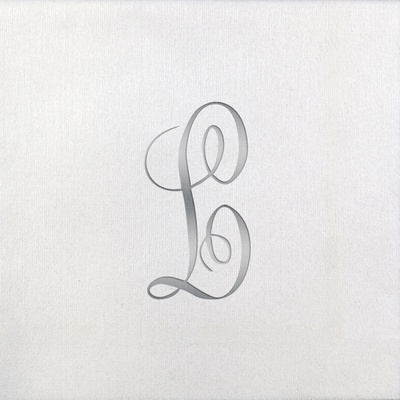 Bella Beverage Napkins - Silver Antoinette - L