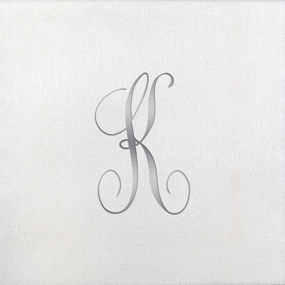 Bella Beverage Napkins - Silver Antoinette - K