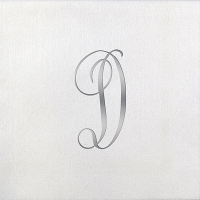 Bella Beverage Napkins - Silver Antoinette - D