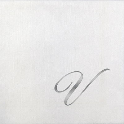 Bella Beverage Napkins - Silver Quill - V