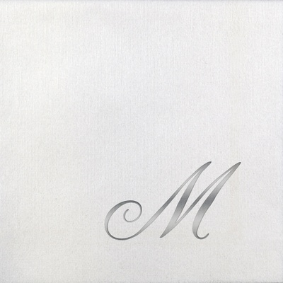 Bella Beverage Napkins - Silver Quill - M