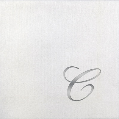 Bella Beverage Napkins - Silver Quill - C
