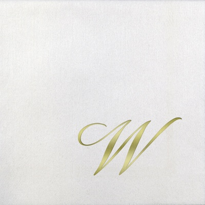 Bella Beverage Napkins - Gold Quill - W