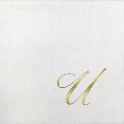Bella Beverage Napkins - Gold Quill - U