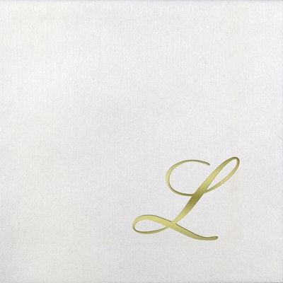 Bella Beverage Napkins - Gold Quill - L
