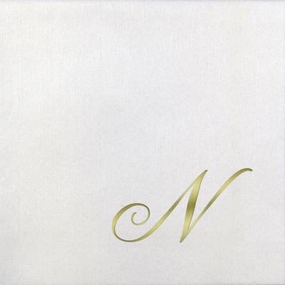 Bella Beverage Napkins - Gold Quill - N