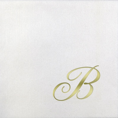 Bella Beverage Napkins - Gold Quill - B