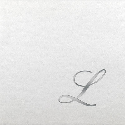 Linun Beverage Napkins - Silver Quill - L