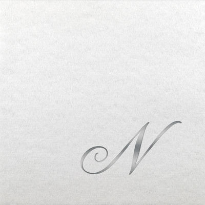 Linun Beverage Napkins - Silver Quill - N
