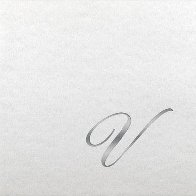 Linun Beverage Napkins - Silver Quill - V