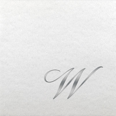Linun Beverage Napkins - Silver Quill - W