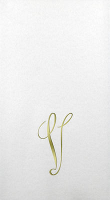 Linun Guest Towels - Gold Antoinette - V