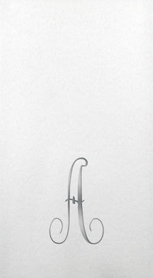 Linun Guest Towels - Silver Antoinette - A
