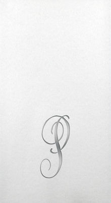 Linun Guest Towels - Silver Antoinette - P