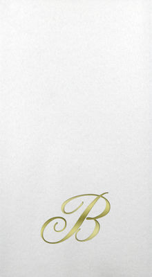 Linun Guest Towels - Gold Quill - B