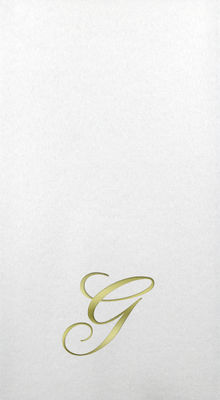 Linun Guest Towels - Gold Quill - G