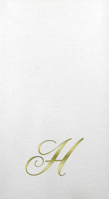 Linun Guest Towels - Gold Quill - H