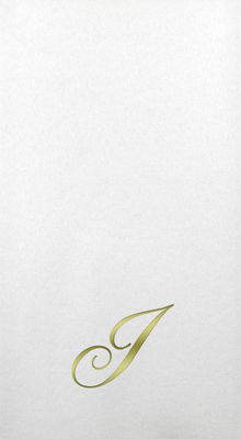 Linun Guest Towels - Gold Quill - I