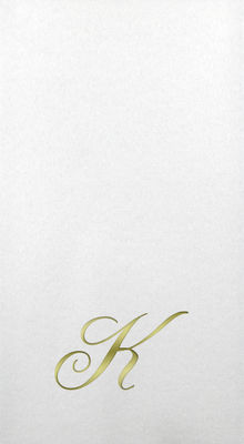 Linun Guest Towels - Gold Quill - K