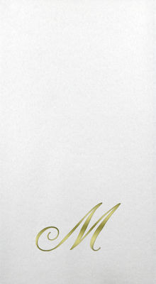 Linun Guest Towels - Gold Quill - M