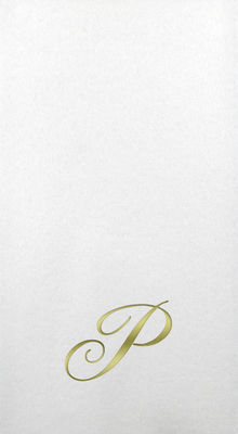 Linun Guest Towels - Gold Quill - P