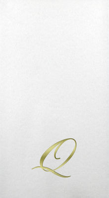 Linun Guest Towels - Gold Quill - Q