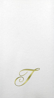 Linun Guest Towels - Gold Quill - T