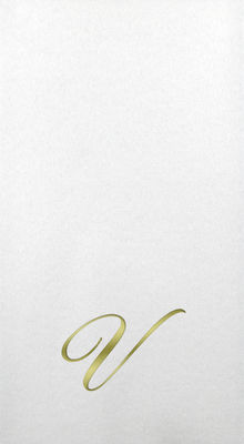 Linun Guest Towels - Gold Quill - V