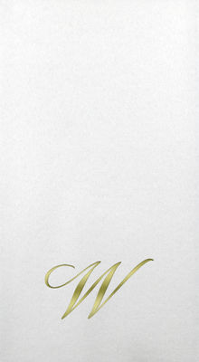 Linun Guest Towels - Gold Quill - W