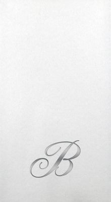 Linun Guest Towels - Silver Quill - B