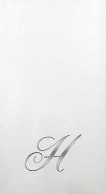 Linun Guest Towels - Silver Quill - H